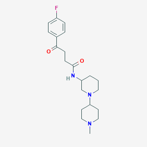 4-(4-fluorophenyl)-N-(1'-methyl-1,4'-bipiperidin-3-yl)-4-oxobutanamide