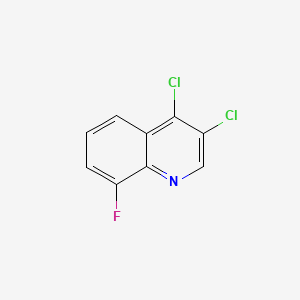 molecular formula C9H4Cl2FN B599058 3,4-二氯-8-氟喹啉 CAS No. 1204811-28-8