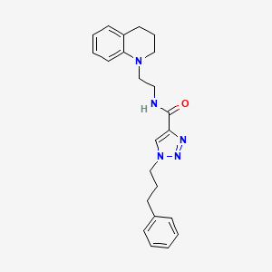 N-[2-(3,4-dihydro-1(2H)-quinolinyl)ethyl]-1-(3-phenylpropyl)-1H-1,2,3-triazole-4-carboxamide