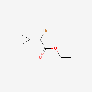 molecular formula C7H11BrO2 B599059 2-溴-2-环丙基乙酸乙酯 CAS No. 1200828-74-5