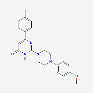 molecular formula C22H24N4O2 B5990595 2-[4-(4-methoxyphenyl)piperazin-1-yl]-6-(4-methylphenyl)pyrimidin-4(3H)-one 