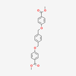 molecular formula C24H22O6 B5990608 Dimethyl 4,4'-[benzene-1,4-diylbis(methanediyloxy)]dibenzoate CAS No. 4204-63-1