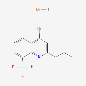 molecular formula C13H12Br2F3N B599064 4-Bromo-2-propyl-8-trifluoromethylquinoline hydrobromide CAS No. 1204811-39-1