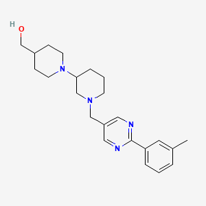 molecular formula C23H32N4O B5990645 (1'-{[2-(3-methylphenyl)-5-pyrimidinyl]methyl}-1,3'-bipiperidin-4-yl)methanol 