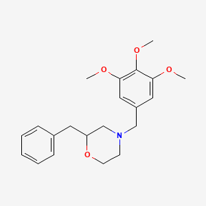 molecular formula C21H27NO4 B5990679 2-benzyl-4-(3,4,5-trimethoxybenzyl)morpholine 