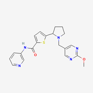 5-{1-[(2-methoxy-5-pyrimidinyl)methyl]-2-pyrrolidinyl}-N-3-pyridinyl-2-thiophenecarboxamide