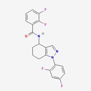 N-[1-(2,4-difluorophenyl)-4,5,6,7-tetrahydro-1H-indazol-4-yl]-2,3-difluorobenzamide