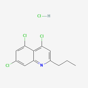 molecular formula C12H11Cl4N B599074 2-Propyl-4,5,7-trichloroquinoline hydrochloride CAS No. 1204812-24-7