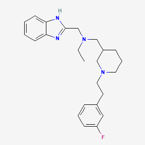 molecular formula C24H31FN4 B5990750 (1H-benzimidazol-2-ylmethyl)ethyl({1-[2-(3-fluorophenyl)ethyl]-3-piperidinyl}methyl)amine 