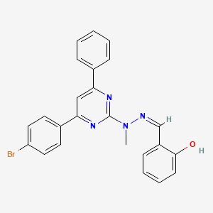 2-hydroxybenzaldehyde [4-(4-bromophenyl)-6-phenyl-2-pyrimidinyl](methyl)hydrazone