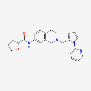 N-[2-[(1-pyridin-2-ylpyrrol-2-yl)methyl]-3,4-dihydro-1H-isoquinolin-7-yl]oxolane-2-carboxamide