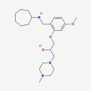 1-{2-[(cycloheptylamino)methyl]-5-methoxyphenoxy}-3-(4-methyl-1-piperazinyl)-2-propanol