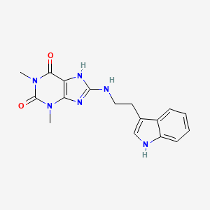 8-{[2-(1H-indol-3-yl)ethyl]amino}-1,3-dimethyl-3,7-dihydro-1H-purine-2,6-dione