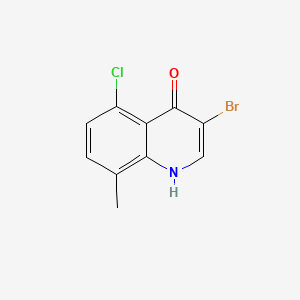 molecular formula C10H7BrClNO B599079 3-Bromo-5-chloro-8-methylquinolin-4(1H)-one CAS No. 1204811-71-1