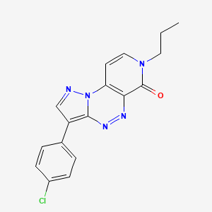 3-(4-chlorophenyl)-7-propylpyrazolo[5,1-c]pyrido[4,3-e][1,2,4]triazin-6(7H)-one