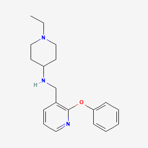 molecular formula C19H25N3O B5990836 1-ethyl-N-[(2-phenoxy-3-pyridinyl)methyl]-4-piperidinamine 