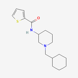 N-[1-(cyclohexylmethyl)piperidin-3-yl]thiophene-2-carboxamide