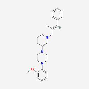 molecular formula C26H35N3O B5990843 1-(2-methoxyphenyl)-4-{1-[(2E)-2-methyl-3-phenyl-2-propen-1-yl]-3-piperidinyl}piperazine 