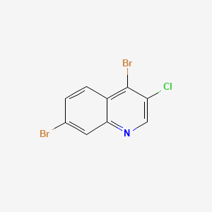 molecular formula C9H4Br2ClN B599087 4,7-Dibromo-3-chloroquinoline CAS No. 1203579-46-7