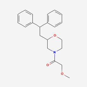 molecular formula C21H25NO3 B5990910 2-(2,2-diphenylethyl)-4-(methoxyacetyl)morpholine 