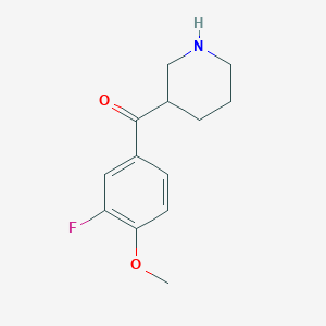 (3-Fluoro-4-methoxyphenyl)-piperidin-3-ylmethanone