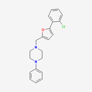 1-{[5-(2-chlorophenyl)-2-furyl]methyl}-4-phenylpiperazine