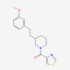 3-[2-(3-methoxyphenyl)ethyl]-1-(1,3-thiazol-4-ylcarbonyl)piperidine