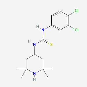 molecular formula C16H23Cl2N3S B5991003 1-(3,4-Dichlorophenyl)-3-(2,2,6,6-tetramethylpiperidin-4-yl)thiourea 