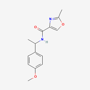 N-[1-(4-methoxyphenyl)ethyl]-2-methyl-1,3-oxazole-4-carboxamide