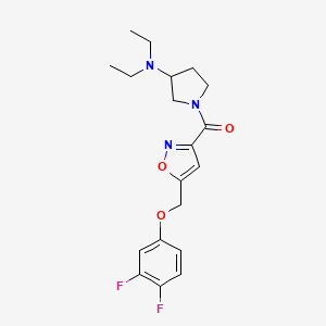 1-({5-[(3,4-difluorophenoxy)methyl]-3-isoxazolyl}carbonyl)-N,N-diethyl-3-pyrrolidinamine