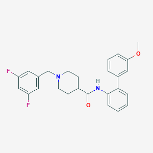 1-(3,5-difluorobenzyl)-N-(3'-methoxy-2-biphenylyl)-4-piperidinecarboxamide