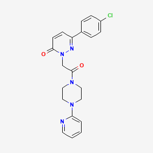 6-(4-chlorophenyl)-2-[2-oxo-2-(4-pyridin-2-ylpiperazin-1-yl)ethyl]pyridazin-3(2H)-one