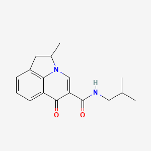 molecular formula C17H20N2O2 B5991147 N-isobutyl-2-methyl-6-oxo-1,2-dihydro-6H-pyrrolo[3,2,1-ij]quinoline-5-carboxamide 