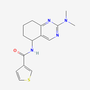 molecular formula C15H18N4OS B5991157 N-[2-(dimethylamino)-5,6,7,8-tetrahydro-5-quinazolinyl]-3-thiophenecarboxamide 