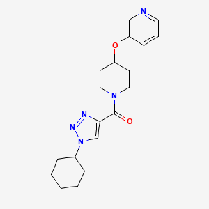 3-({1-[(1-cyclohexyl-1H-1,2,3-triazol-4-yl)carbonyl]-4-piperidinyl}oxy)pyridine