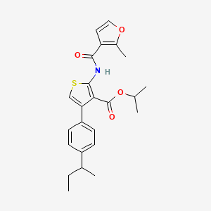 Propan-2-yl 4-[4-(butan-2-yl)phenyl]-2-{[(2-methylfuran-3-yl)carbonyl]amino}thiophene-3-carboxylate