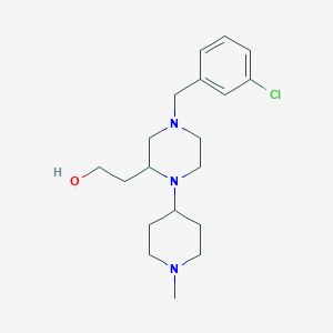 molecular formula C19H30ClN3O B5991203 2-[4-(3-chlorobenzyl)-1-(1-methyl-4-piperidinyl)-2-piperazinyl]ethanol 