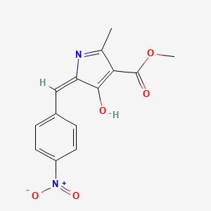 METHYL (5E)-2-METHYL-5-[(4-NITROPHENYL)METHYLIDENE]-4-OXO-4,5-DIHYDRO-1H-PYRROLE-3-CARBOXYLATE