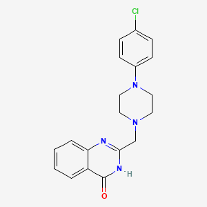 molecular formula C19H19ClN4O B5991254 2-{[4-(4-chlorophenyl)piperazin-1-yl]methyl}quinazolin-4(1H)-one 