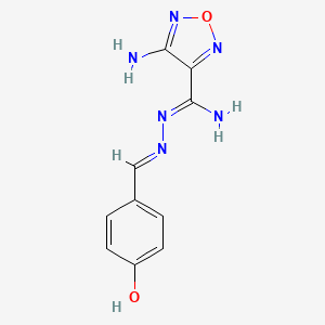 4-amino-N'-(4-hydroxybenzylidene)-1,2,5-oxadiazole-3-carbohydrazonamide