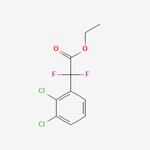 molecular formula C10H8Cl2F2O2 B599136 Ethyl 2-(2,3-dichlorophenyl)-2,2-difluoroacetate CAS No. 1199773-04-0