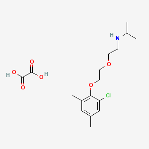 molecular formula C17H26ClNO6 B5991423 N-[2-[2-(2-chloro-4,6-dimethylphenoxy)ethoxy]ethyl]propan-2-amine;oxalic acid 