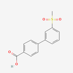 molecular formula C14H12O4S B599143 3'-Methanesulfonyl-biphenyl-4-carboxylic acid CAS No. 16734-97-7