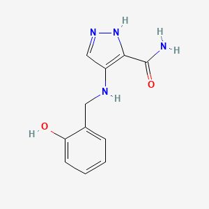 4-[(2-hydroxybenzyl)amino]-1H-pyrazole-3-carboxamide