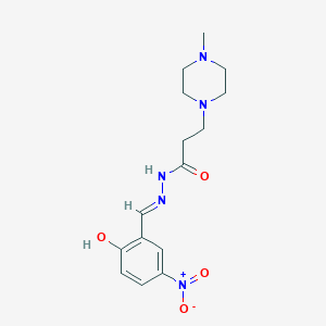 N'-(2-hydroxy-5-nitrobenzylidene)-3-(4-methyl-1-piperazinyl)propanohydrazide