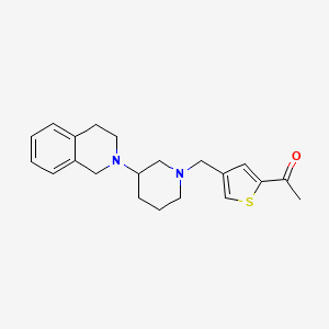 1-(4-{[3-(3,4-dihydro-2(1H)-isoquinolinyl)-1-piperidinyl]methyl}-2-thienyl)ethanone