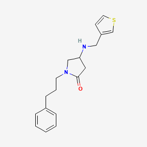 1-(3-phenylpropyl)-4-[(3-thienylmethyl)amino]-2-pyrrolidinone