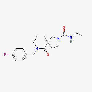 N-ethyl-7-(4-fluorobenzyl)-6-oxo-2,7-diazaspiro[4.5]decane-2-carboxamide