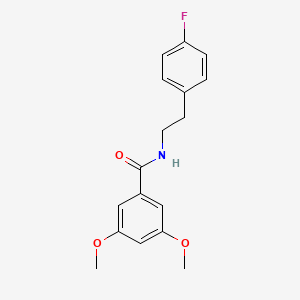 molecular formula C17H18FNO3 B5991541 N-[2-(4-fluorophenyl)ethyl]-3,5-dimethoxybenzamide 