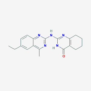 2-[(6-ethyl-4-methylquinazolin-2-yl)amino]-5,6,7,8-tetrahydroquinazolin-4(1H)-one